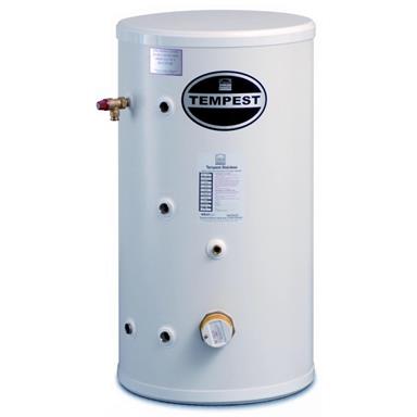 TELFORD TEMPEST 125 LITRE STAINLESS STEELDIRECT UNVENTED CYLINDER