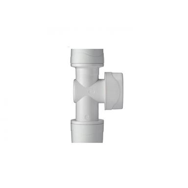 POLYPIPE PolyMax 15mm Shut Off Valve, White, MAX5915
