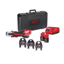 Milwaukee M12 Press Tool, 15-35mm M Jaws, 2 Batteries + Charger