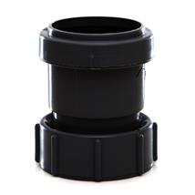 POLYPIPE Push-Fit Waste 40mm Threaded Coupling BSP Female, Black, WP32B