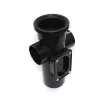 SA343 82MM POLYPIPE ACCESS BOSS PIPE BLACK