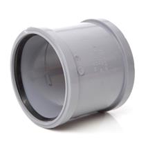 SH44 110MM POLYPIPE DOUBLE SOCKET GREY