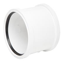 SH44 110MM POLYPIPE DOUBLE SOCKET WHITE