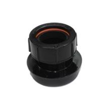 SN63 40MM POLYPIPE STRAIGHT BOSS ADAPTOR SOLVENT/COMP BLACK
