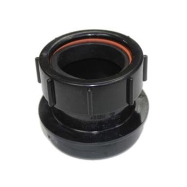 SN64 40MM POLYPIPE STRAIGHT BOSS ADAPTOR SOLVENT/COMP BLACK