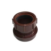 SN64 40MM POLYPIPE STRAIGHT BOSS ADAPTOR SOLVENT/COMP BROWN