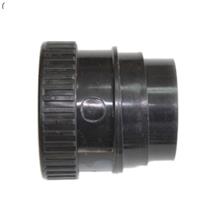 SN68 50MM POLYPIPE ANGLED BOSS ADAPTOR SOLVENT/COMP BLACK