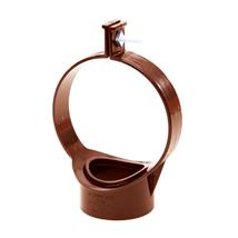 SG40 110MM POLYPIPE STRAP BOSS BACK FIX NUT BROWN