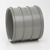 SWH16SG 110MM POLYPIPE SOLVENT PIPE COUPLER SOLVENT GREY