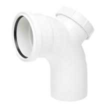 SB413 110MM POLYPIPE 92 DEGREE ACCESS BENDWHITE
