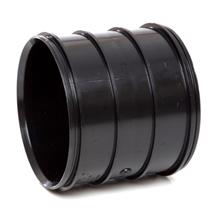 SWH16 110MM POLYPIPE SOLVENT PIPE COUPLERBLACK