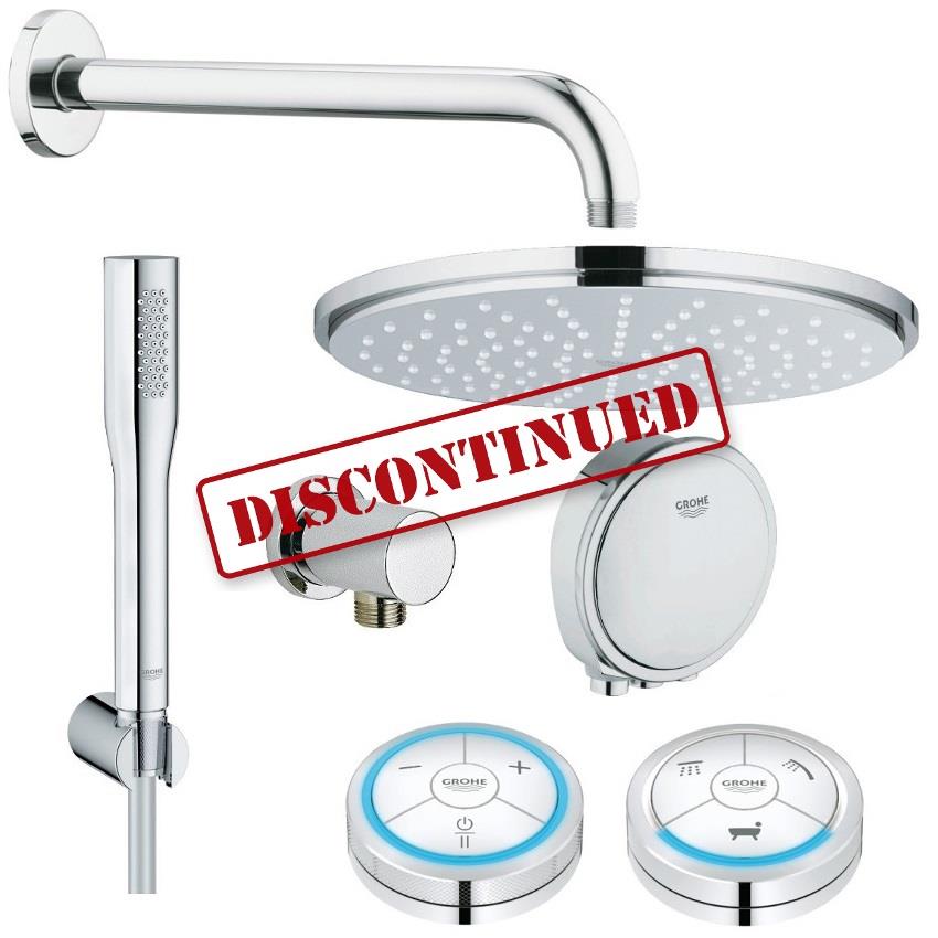 GROHE Veris FDigital + Rainshower Digital Bath/Shower Solution Pack 1
