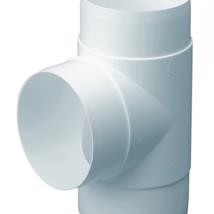 MANROSE 125MM ROUND DUCTING EQUAL T PIECECONNECTOR