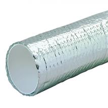 MANROSE 125MM ROUND DUCTING PIPE INSULATED2M