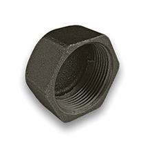 Black Malleable 15mm MI Cap Banded 301