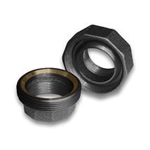 Black Malleable 15mm MI F/F Union Brnz/Iron 342