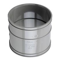 WAVIN OsmaSoil Solvent Weld 110mm Straight Coupling Double Socket, S/Grey, 4S104E