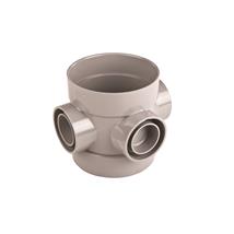 Osma Soil Short Boss Pipe 110m Grey, 4S588G