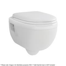 PlumbForLess Ivo Round Wall Hung WC Pan Only, White