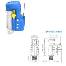 DUDLEY Turbo Edge Adjustable Duoflush Syphon, 6/7/9 Litre Volume, Low Level