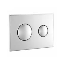 ARMITAGE SHANKS Dual Flush WC Wall Plate Unbranded Chrome Plated S4399AA