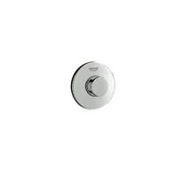 GROHE Single Flush 100mm Round Air Button, Chrome Plated, 37761 000