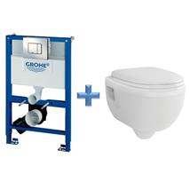 GROHE 38773 Concealed Cistern Kit Frame c/w Wall Hung Toilet Pan