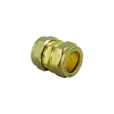 22MM BRASS COMPRESSION COUPLER