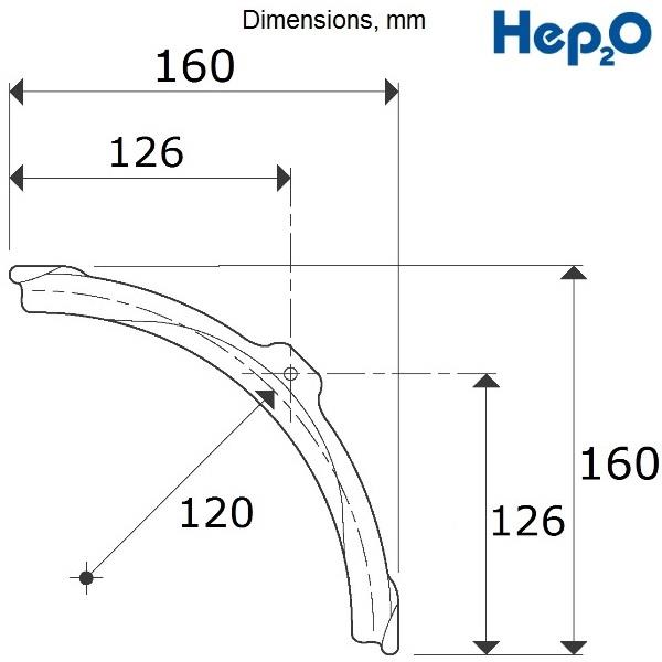Hep2O 15 mm Froid forme Bend Luminaire-Pack de 5
