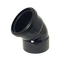 FLOPLAST 110mm 45 Degree Top Offset Bend Ring Seal Top / Solvent Bottom, SP440B