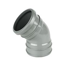 FLOPLAST 110mm 45 Degree Top Offset Bend -Ring Seal Top / Solvent Bottom, SP440G