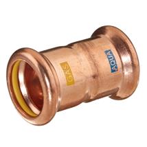 PCC PRESS COPPER AQUAGAS M 15mm Straight Coupling, 790001515