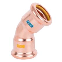 PCC PRESS COPPER AQUAGAS M 15mm 45Deg Elbow, 792301515