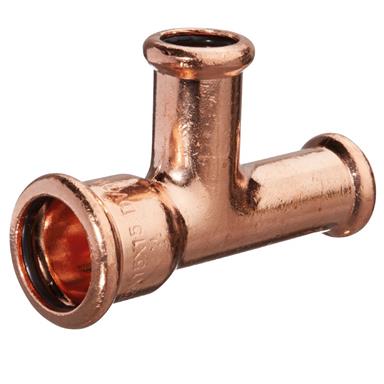 M-Press Copper 22x15x15mm Reducing Tee