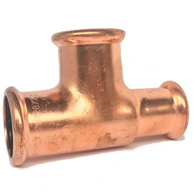 M-Press Copper 28x22x28mm Reducing Tee