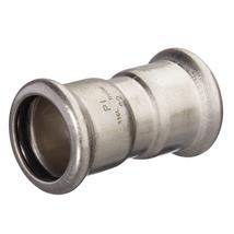 PRESS INOX GAS M 15mm Straight Coupler