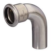 PRESS INOX 304 M 304 15mm 90Deg Street Elbow, 152101515