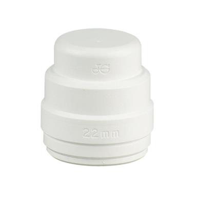 SPEEDFIT Stop End 22mm White, PSE4622W