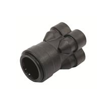 SPEEDFIT 4-way In-line Manifold 22mm x 10mm Black, SFM512210E