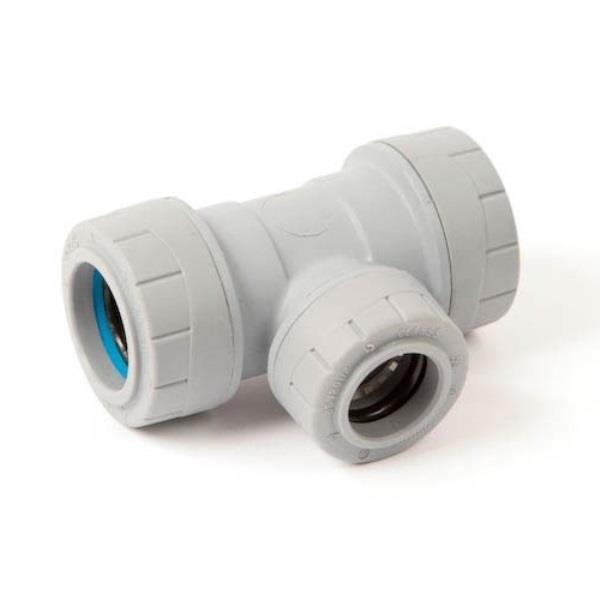 28MM X 28MM X 22MM REDUCED TEE PB1128 POLYPIPE PLUMBING FITTINGS PLASTIC 