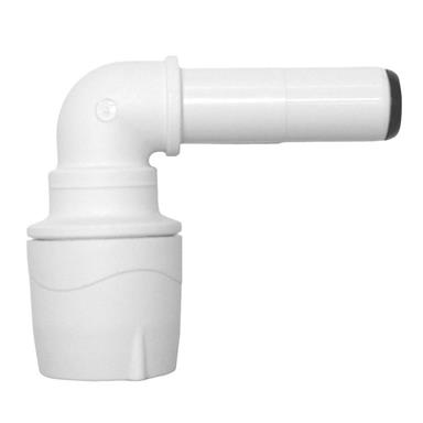 POLYPIPE PolyMax 15mmx10mm 90Deg Spigot Elbow, White, MAX101510