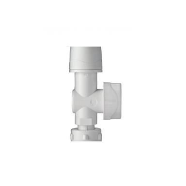 POLYPIPE PolyMax 15mmx1/2" Shut Off Valve, White MAX6515