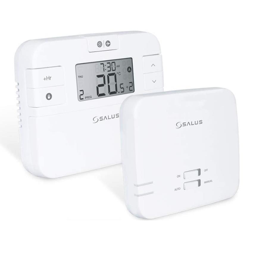 SALUS RT510RF+ Wireless Programmable Room Thermostat, Boiler Plus Compliant  - Plumbing For Less