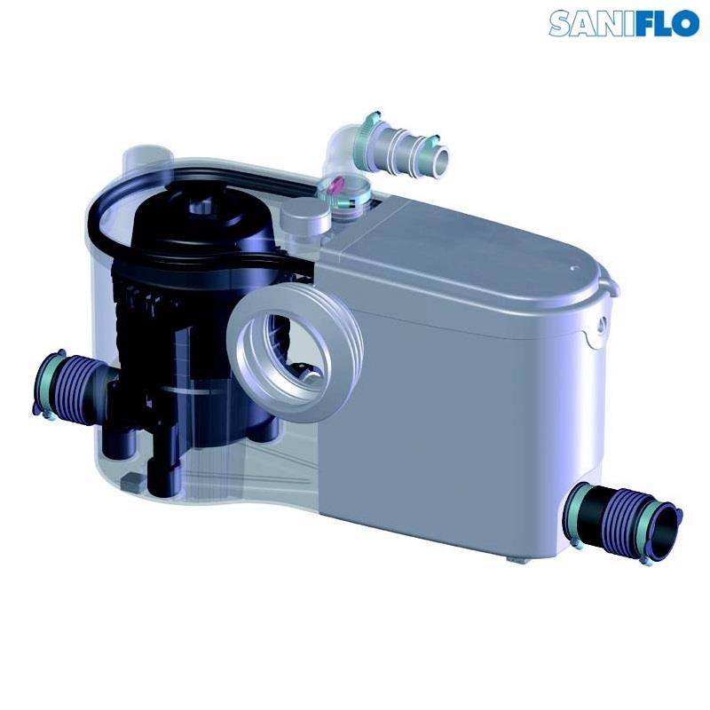 SANIFLO SaniBEST PRO Heavy-Duty Macerator/Grinder (WC + 3 Outlets), 1053