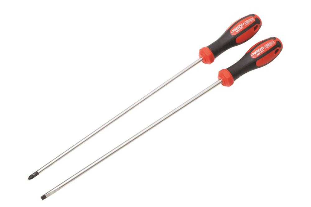 2 Piece Xtra Long Reach Screwdriver Set 400mm, NTSDSXLR Plumbing For Less