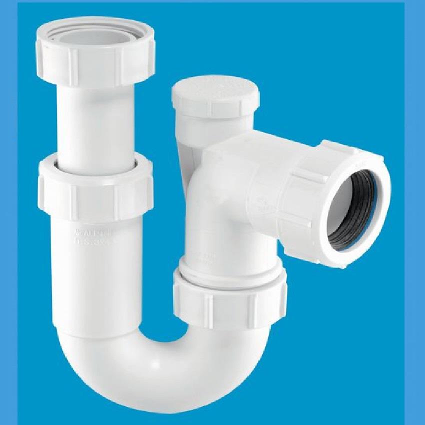 ASC10V 40MM ANTISYPHON SWIVEL P TRAP ADJUSTABLE INLET Plumbing For Less