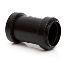 WP25 32MM PUSH-FIT STRAIGHT COUPLING BLACK