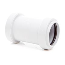 WP25 32MM PUSH-FIT STRAIGHT COUPLING WHITE