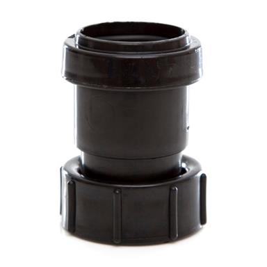 POLYPIPE Push-Fit Waste 32mm Threaded Coupling BSP Female, Black, WP31B