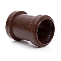 WP26 40MM PUSH-FIT STRAIGHT COUPLING BROWN
